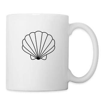 Muschel - Tasse - Weiß - Rechts