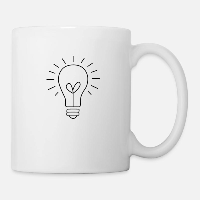 Glühbirne - Tasse - Weiß