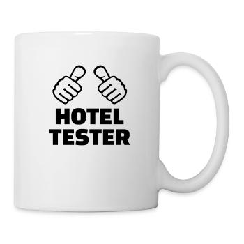 Hotel tester - Mug blanc - blanc - Droite