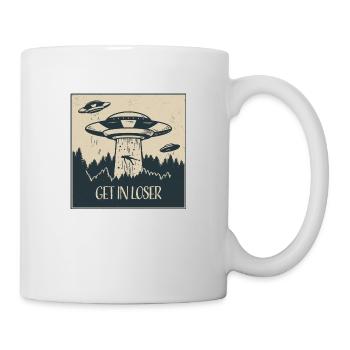 OVNI extraterrestre Drôle de cadeau spatial - Mug blanc - blanc - Droite