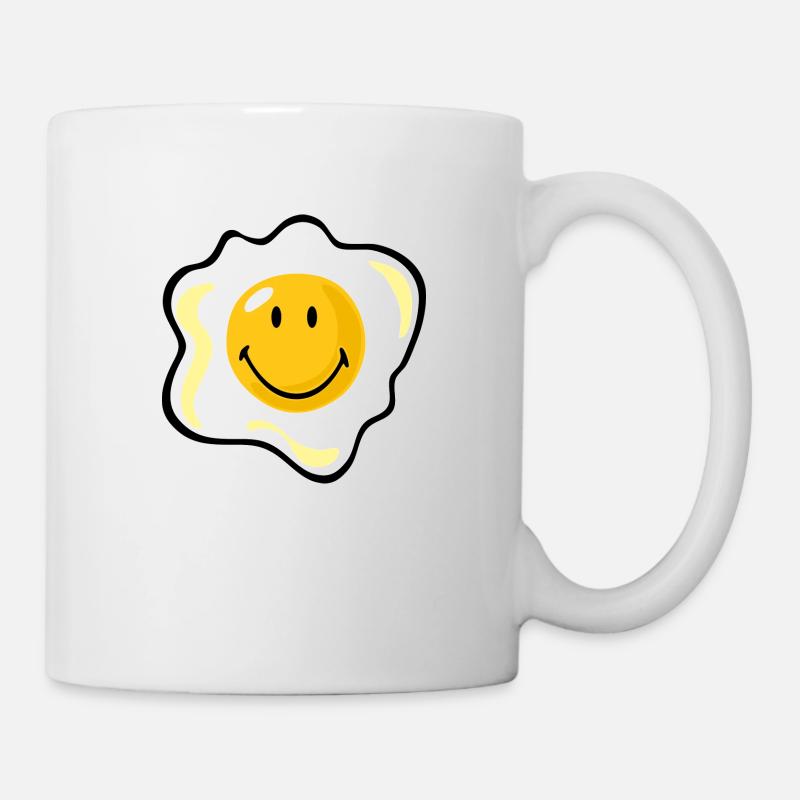 Smiley Fried Egg - Tasse - Weiß