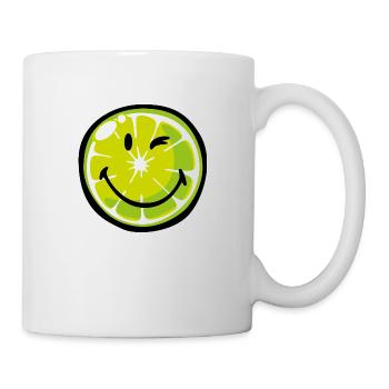 Smiley Lime - Mug blanc - blanc - Droite