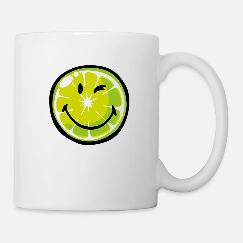 Smiley Lime - Mug blanc - blanc