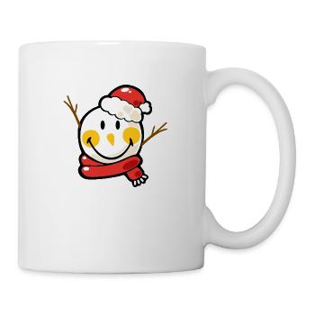 Smiley Christmas Snowman - Mug blanc - blanc - Droite