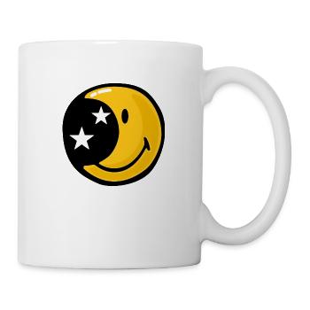 Smiley Moon Stars - Mug blanc - blanc - Droite