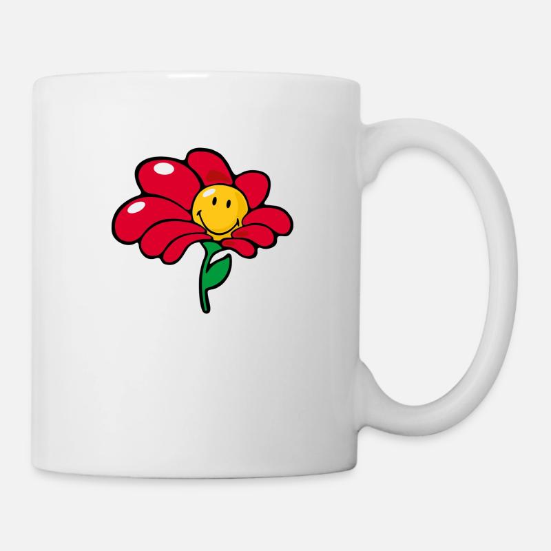 Smiley Flower - Tasse - Weiß