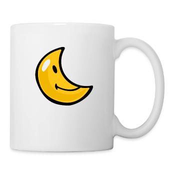 Smiley Crescent Moon - Tasse - Weiß - Rechts