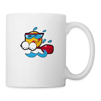 Smiley Rowing - Mug blanc - blanc - Droite