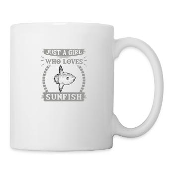 Just A Girl Who Loves Sunfish Animal Love T-Shirt - Mug - white - Right