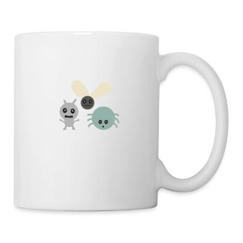 Cute little bugs - Tasse - Weiß - Rechts