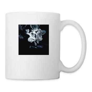 Orchid black white effect - Mug - white - Right