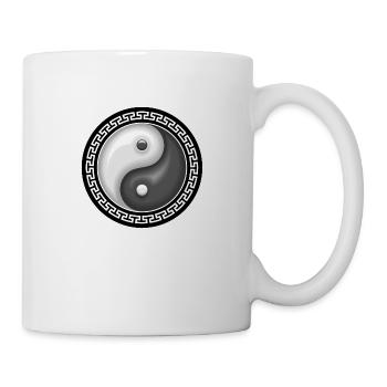 yin yang - Mug blanc - blanc - Droite