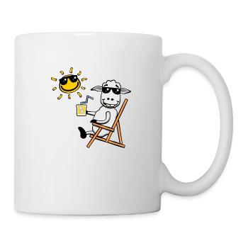 Lustiges Schaf! (ohne Text) - Tasse - Weiß - Rechts