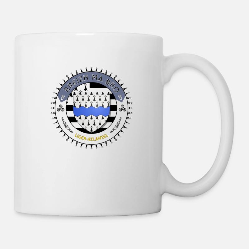 Logo Breizh ma bro blason Loire-Atlantique - Mug blanc - blanc