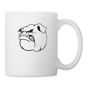 bulldogg_head_konvertiert - Tasse - Weiß - Rechts