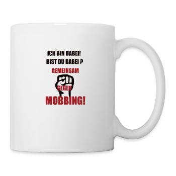Gemeinsam Gegen Mobbing s - Tasse - Weiß - Rechts
