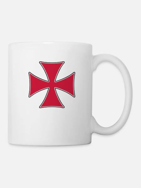 Croix des Templiers - Mug blanc - blanc