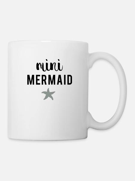 Mini Mermaid - Tasse - Weiß