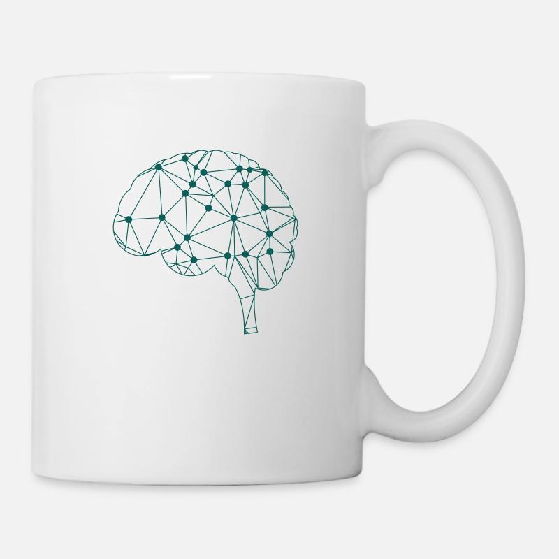 Linear Brain - Tasse - Weiß