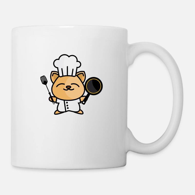 Happy cooking cat - Mug - white