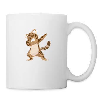 Katze Dabbing Bengal Katze Geschenkidee - Tasse - Weiß - Rechts