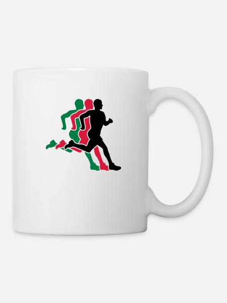 courir - Mug blanc - blanc