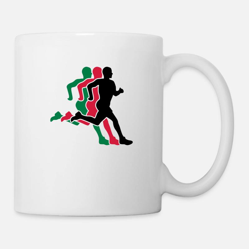 running - Tasse - Weiß