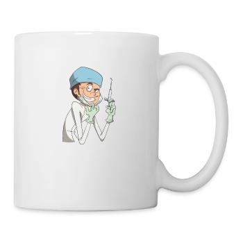 Fiese Krankenschwester Anästhesie Spritze - Tasse - Weiß - Rechts
