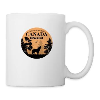Canada - Wolf - Tasse - Weiß - Rechts