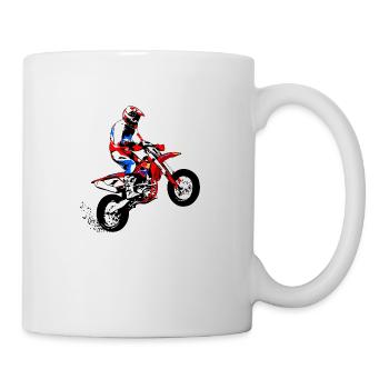 Supermoto Racer - Tasse - Weiß - Rechts