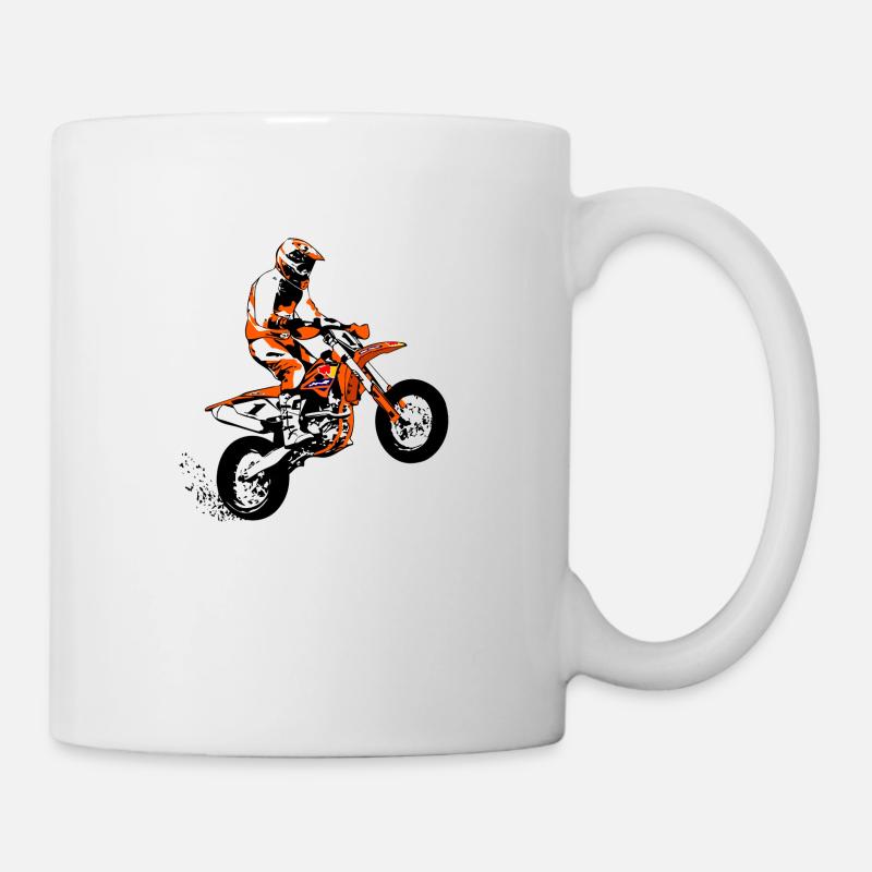 Supermoto Racer - Supermotard - Mug blanc - blanc