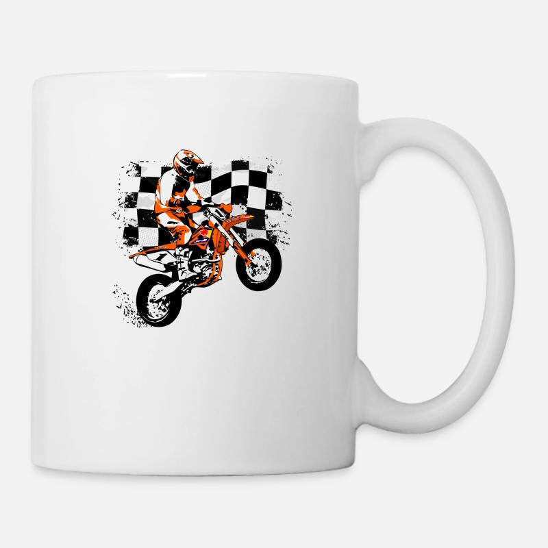 Supermoto Racing - Supermotard - Mug blanc - blanc