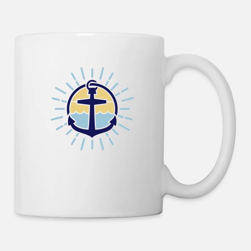 Maritime Design (Ancre) - Mug blanc - blanc