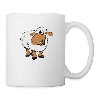 Sheep willow eat silly grass herd sues - Mug - white - Right