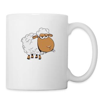 Sheep grazing eat silly grass herd sweet sweet wol - Mug - white - Right