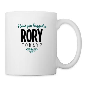 have you hugged a rory name today - Mug - white - Right