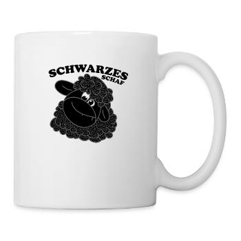 Schwarzes Schaf - Tasse - Weiß - Rechts