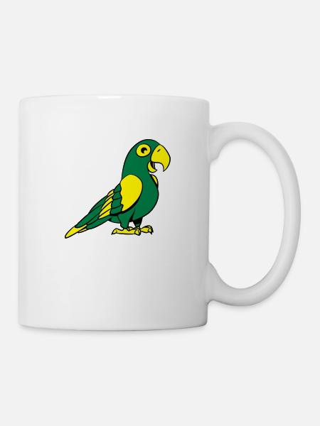 Papagei süss - Tasse - Weiß