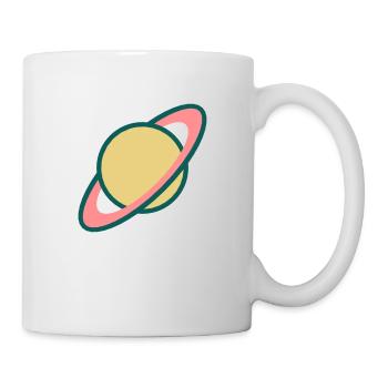 Planet Saturn (Cartoon) - Mug - white - Right
