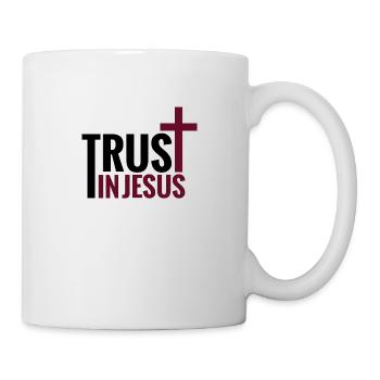 Trust Jesus God Bible Christian - Mug - white - Right