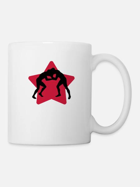 Ringen Ringer Sport Sportler Spieler - Tasse - Weiß
