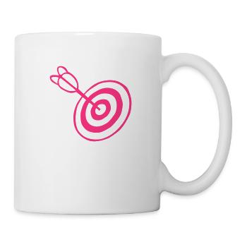 Target arrow flechette mile center - Mug - white - Right