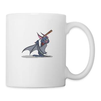 Batte avec batte de baseball - Mug blanc - blanc - Droite