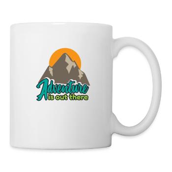 Wilderness Adventure est présent Cadeau de forêt de montagne - Mug blanc - blanc - Droite