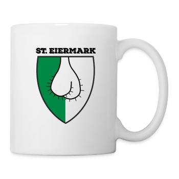Sankt Eiermark Wappen Geschenk Steiermark - Tasse - Weiß - Rechts
