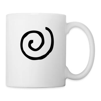 Spirale rund - Tasse - Weiß - Rechts