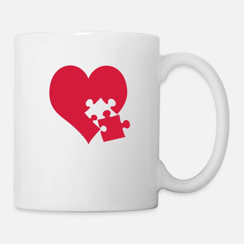 heart / lovesickness - Mug - white