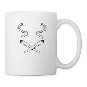 Kiffen joints design - Mug - white - Right