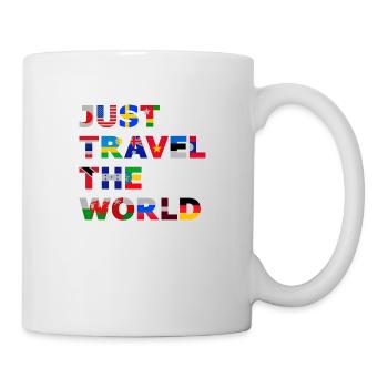 Travel the World (lettrage) - Mug blanc - blanc - Droite