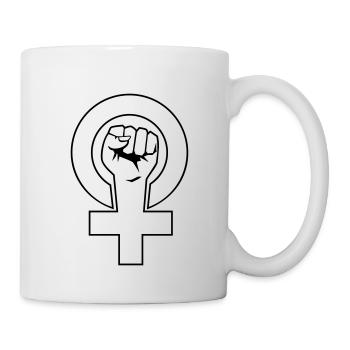Feminist - Feministin - Tasse - Weiß - Rechts
